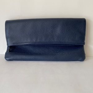 LLBean Signature leather clutch